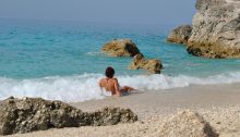 Relax at Megali Petra Beach Lefkada